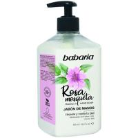 Sabó de mans rosa mosqueta BABARIA, dosificador 500 ml