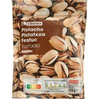 Pistachos tostados EROSKI, bolsa 175 g