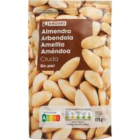 Almendras crudas EROSKI, bolsa 175 g