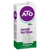 Llet semidesnatada sense lactosa ATO brick 1l