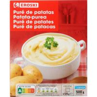 Puré de patates EROSKI, pack 4x125 g