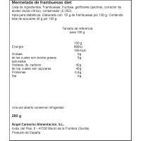 Mermelada de frambuesa LA VIEJA FABRICA Diet, frasco 280 g 