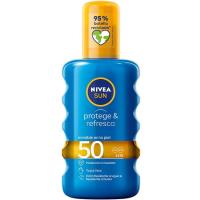Protector solar FP50 NIVEA PROTEGE&REFRESCA, spray 200 ml