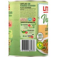 Llenties amb verdures LITORAL, llauna 430 g