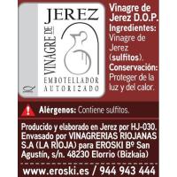 Vinagre de Jerez EROSKI, ampolla 50 cl