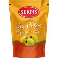 Aceitunas manzanilla sin hueso SERPIS, bolsa 75 g