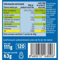 Escopinyes petites EROSKI, llauna 63 g