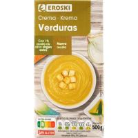 Crema de verdures de l`horta EROSKI, brik 500 g