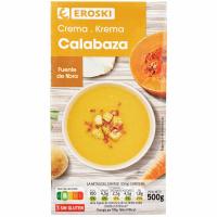 Crema de carbassa EROSKI, brik 500 g