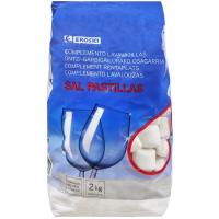 Sal en pastilles per a rentavaixelles EROSKI, paquet 2 kg