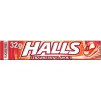 Caramel de maduixa HALLS Vita-C, paquet 32 g