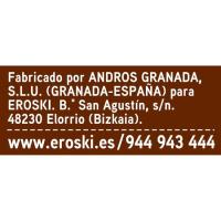 Natillas con galleta EROSKI, pack 4X125 g