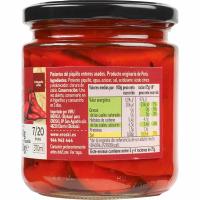 Pebrot del piquillo sencer EROSKI, flascó 260 g