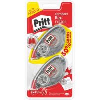 Cinta correctora blanca de 4,2mm Roller Compact PRITT, Pack 2 uds