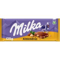 Xocolata amb ametlles MILKA, tauleta 125 g