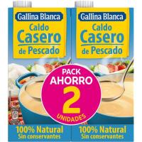 Brou de peix GALLINA BLANCA, pack 2x1 litre