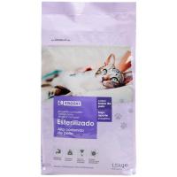 Alimento gato esterilizado EROSKI, saco 1,5 kg