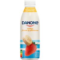 Leche fermentada beber sabor fresa-plátano DANONE, botella 550 g