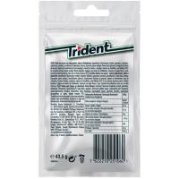 Xiclet de menta sense sucre TRIDENT, paquet 43,5 g