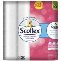 Papel higiénico original SCOTTEX, paquete 32 rollos