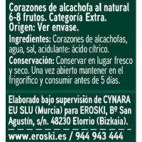 Carxofa 6/8 fruits EROSKI, flascó 175 g