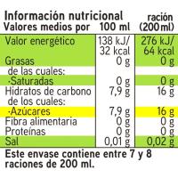 Refresco de té al melocotón EROSKI, botella 1,5 litros