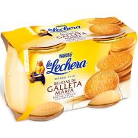 Postres làcties de galeta María LA LECHERA, pack 2x125 g