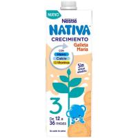 Llet de creixement amb galeta 1+ NESTLÉ, brik 1 litre