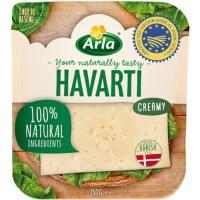 Formatge Havarti ARLA, rodanxes, safata 150 g