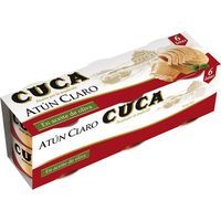 Tonyina clara en oli d`oliva CUCA, pack 6x65 g