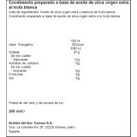 Aceite de oliva virgen extra trufa LA ESPAÑOLA, botella 25 cl
