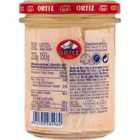 Bonito del Norte al natural bajo en sal ORTIZ, frasco 150 g