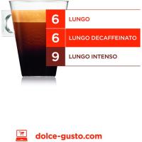 Cafè Lungo Descaffeinato NESCAFÉ Dolce Gusto, caixa 16 càpsules