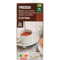 Chocolate a la taza EROSKI, brik 1 litro