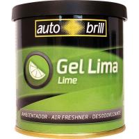 Ambientador gel en lata aroma lima AUTOBRILL, envase 80gr