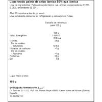 Paleta ibérica de cebo SANCHEZ ALCARAZ, sobre 150 g