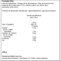 Tomàquet fregit PEDRO LUIS, flascó 340 g