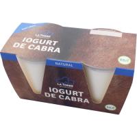 Yogur de cabra LA TORRE, pack 2x125 g