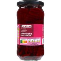 Remolacha en rodajas EROSKI, frasco 190 g