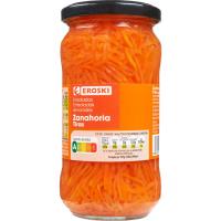 Zanahoria en tiras EROSKI, frasco 180 g 
