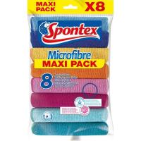 Spontex Microfibre pack con bayeta cocina + bayeta cristales 1 unidad +  bayeta multiusos 1 unidad + bayeta polvo 1 unidad 1 unidad