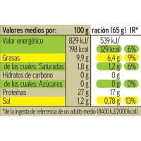 Tonyina clara en oli d`oliva EROSKI, flascó 400 g