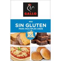Mix harina sin gluten GALLO, caja 500 g