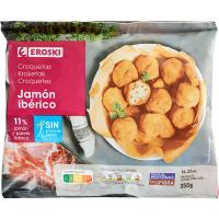 Croquetas de jamón ibérico EROSKI, bolsa 350 g