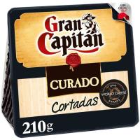 Queso curado ya cortado GRAN CAPITÁN, cuña 210 g