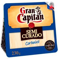 Queso semicurado GRAN CAPITÁN, cuña cortada 230 g