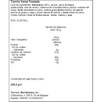 Turrón crema tostada ALEMANY, tableta 250 g