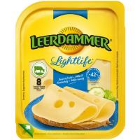 Queso light LEERDAMMER, lonchas, bandeja 160 g