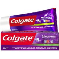 Dentífrico Maximun caries infantil COLGATE, tubo 50 ml