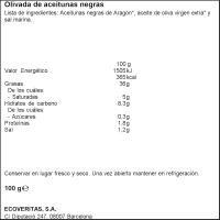 Paté de aceituna negra VERITAS, tarro 100 g